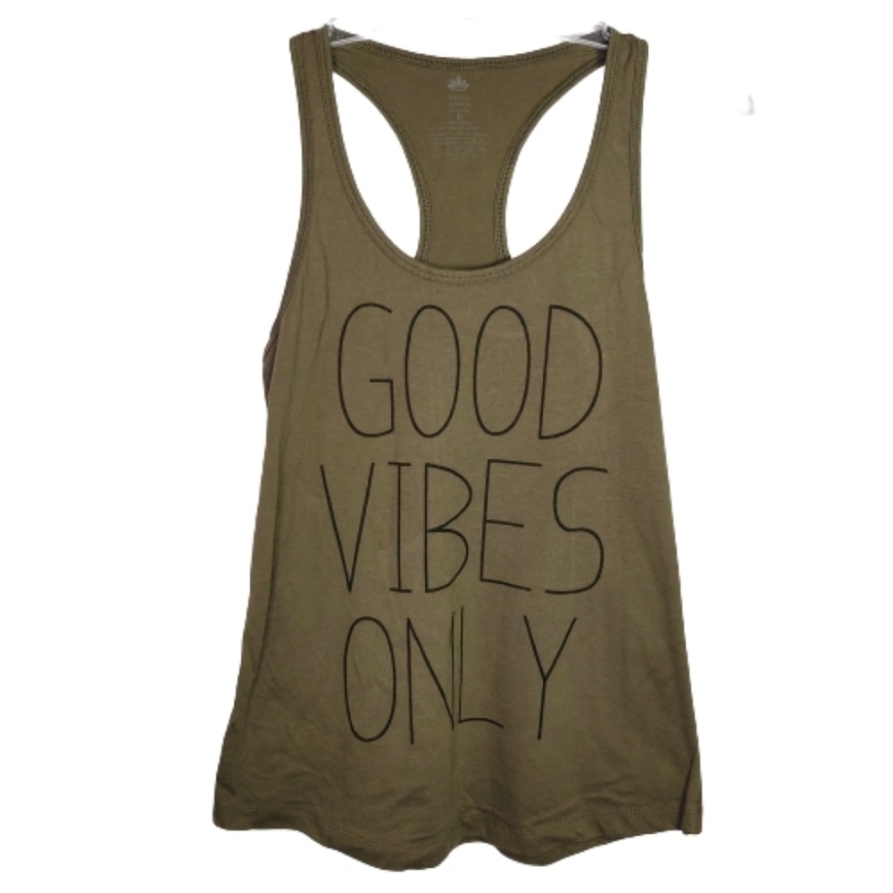 Peaceful Warrior Good Vibes Only Racerback Tank M